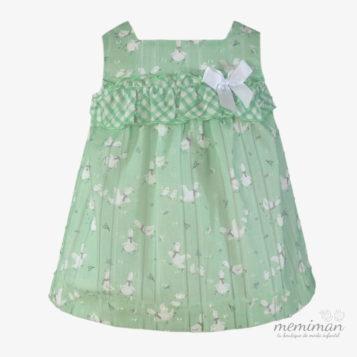 37-0029-V Vestito neonato paperelle