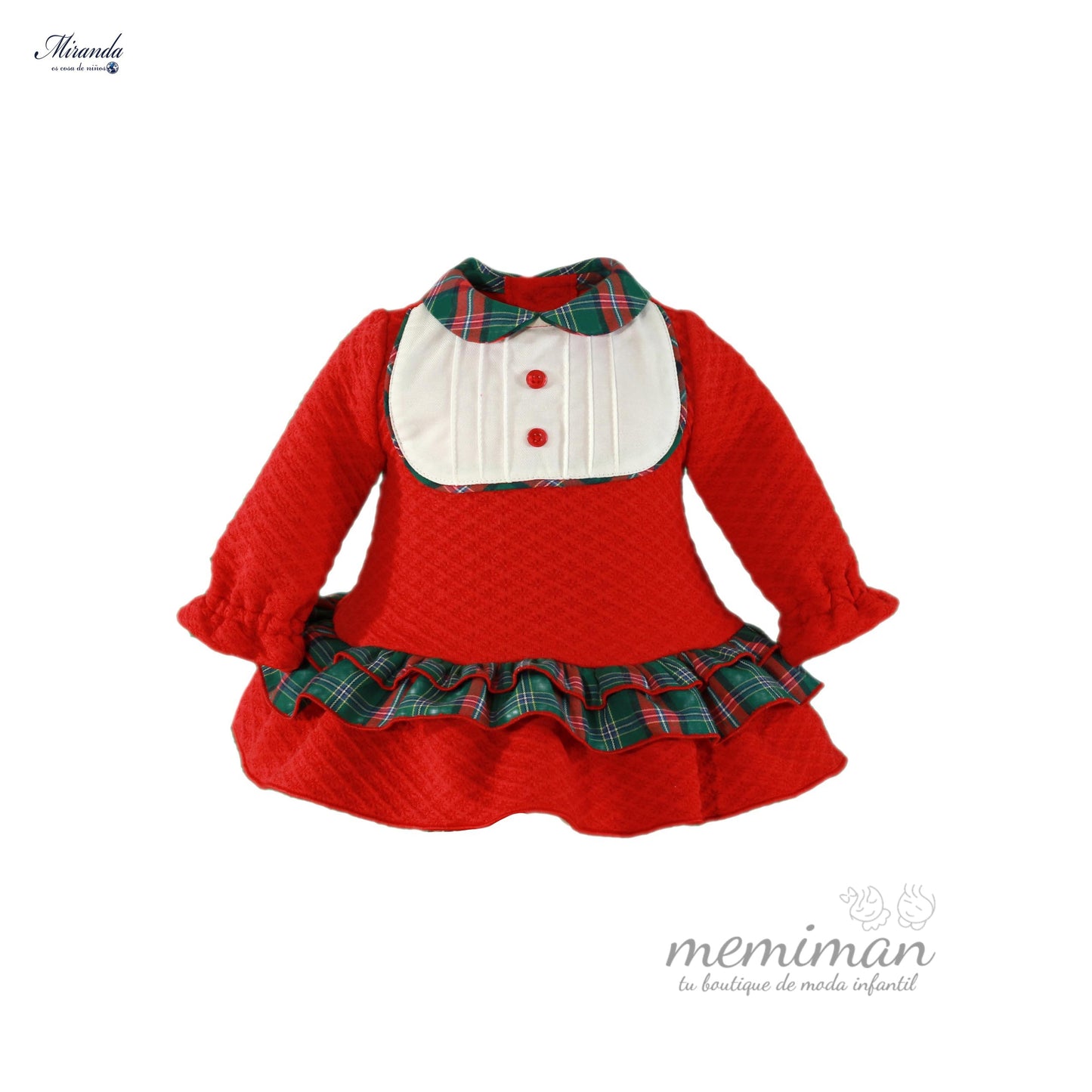 36-0029-V Babykleid mit Schottenkaro