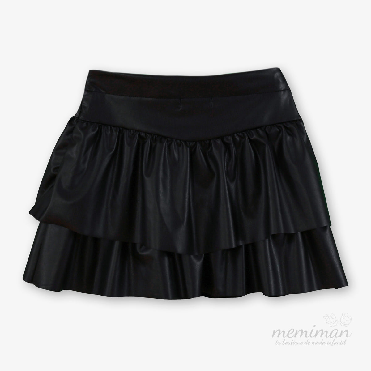 38-0312-F Falda Niña Volantes