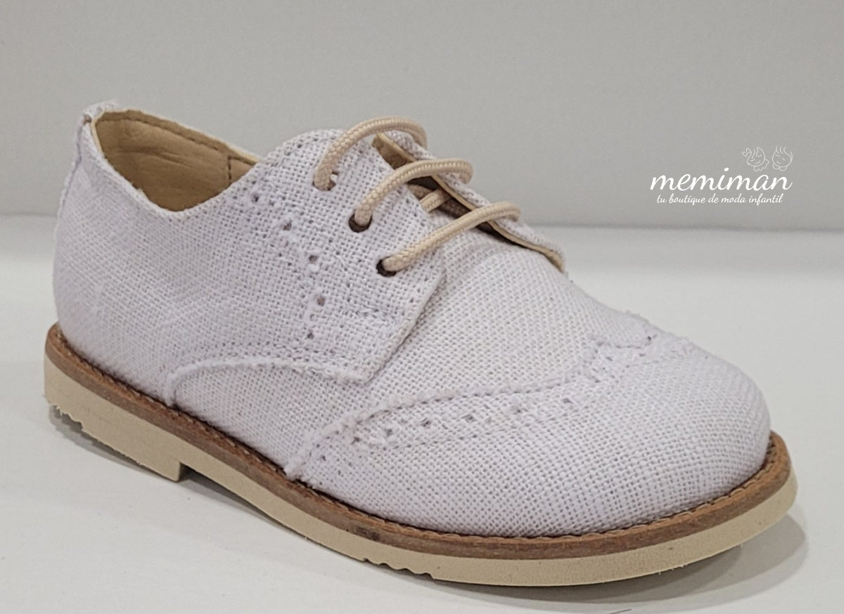 32418BBLA Plush-linen baby shoe