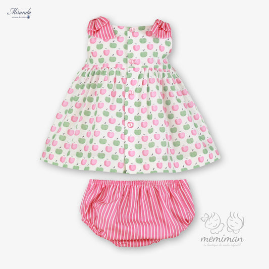 39-0032-VB Culotte robe pomme bébé