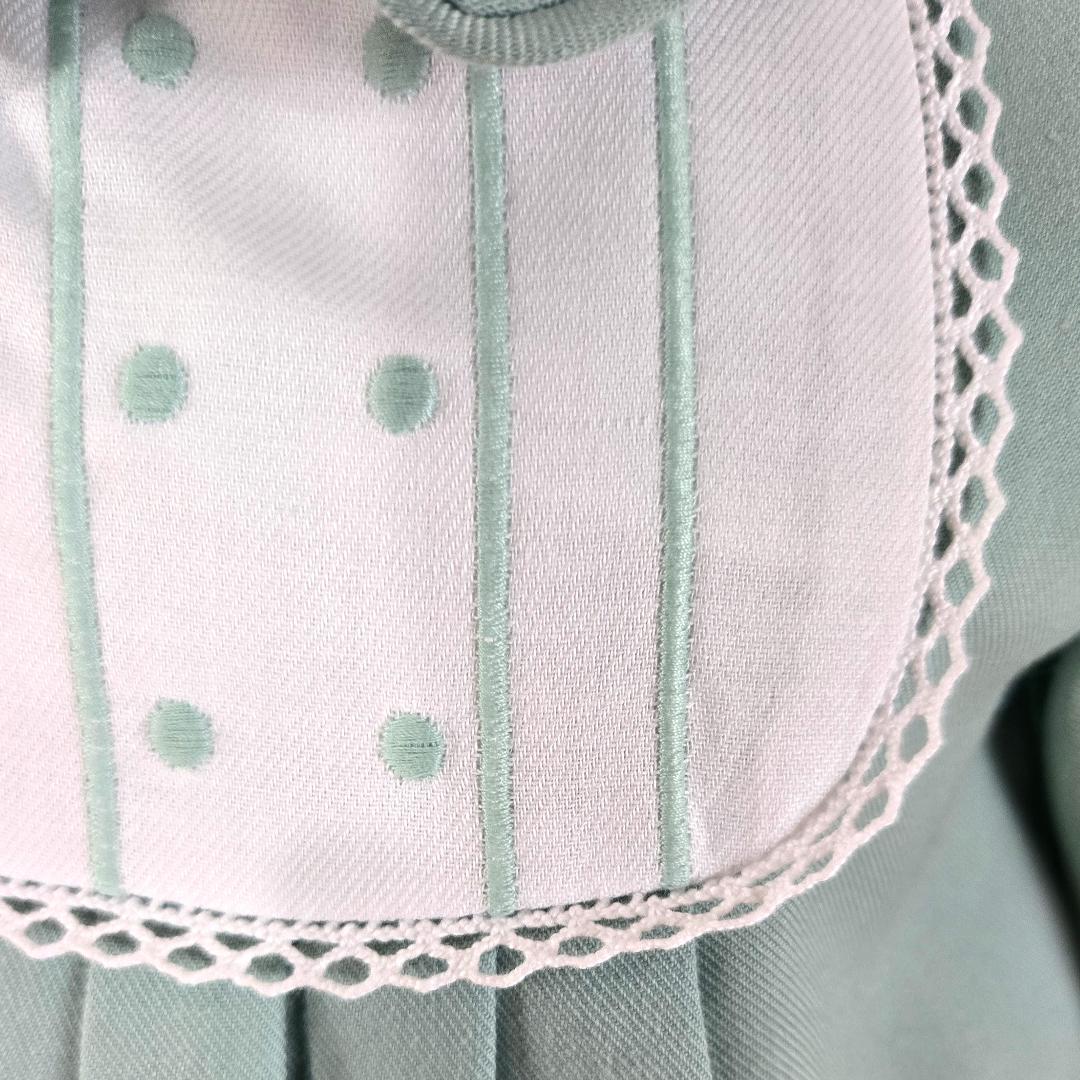 38-0029-VB Vestito neonata a pois