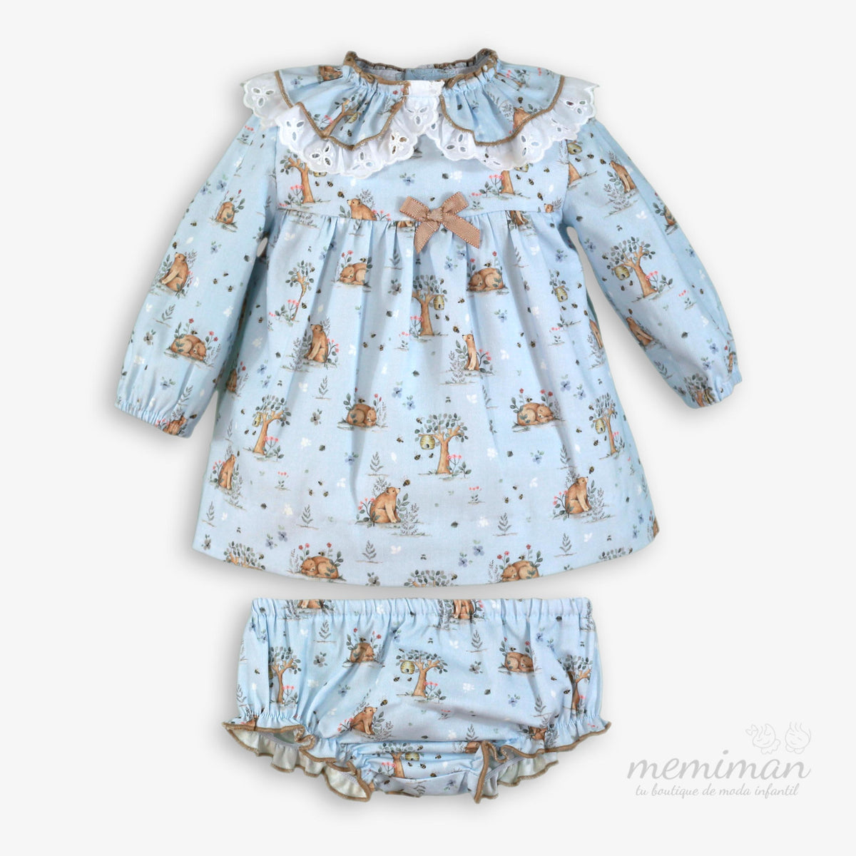 38-0040-VB Vestito Neonato Orsetti