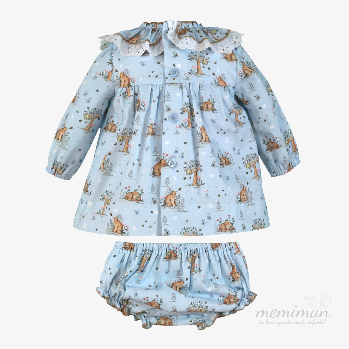 38-0040-VB Vestito Neonato Orsetti