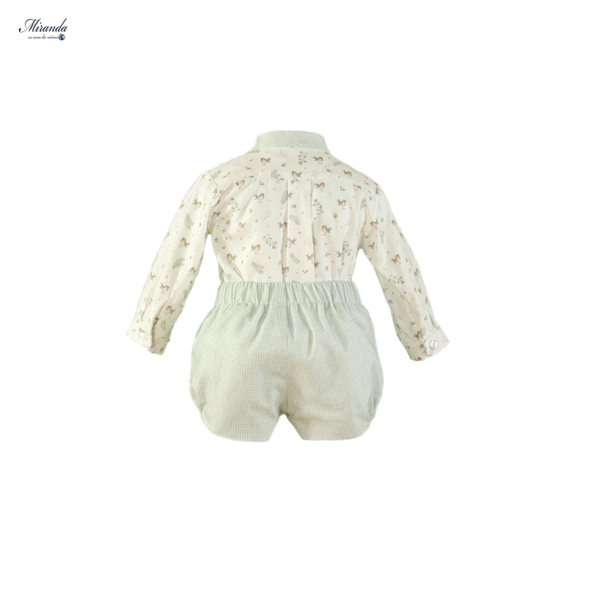 36-0040-23 Conjunto bebé menino verde-água