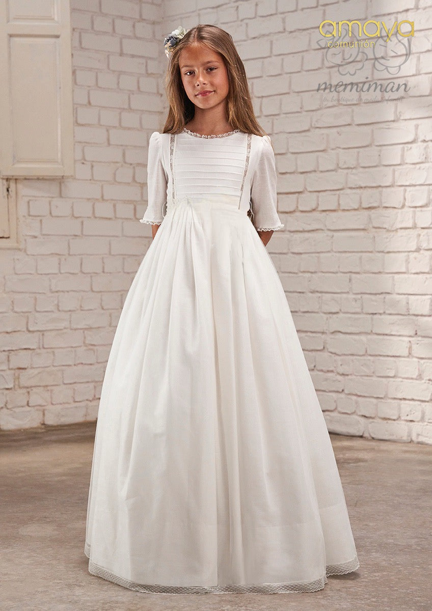 637012MD Vestido Comunión Algodón
