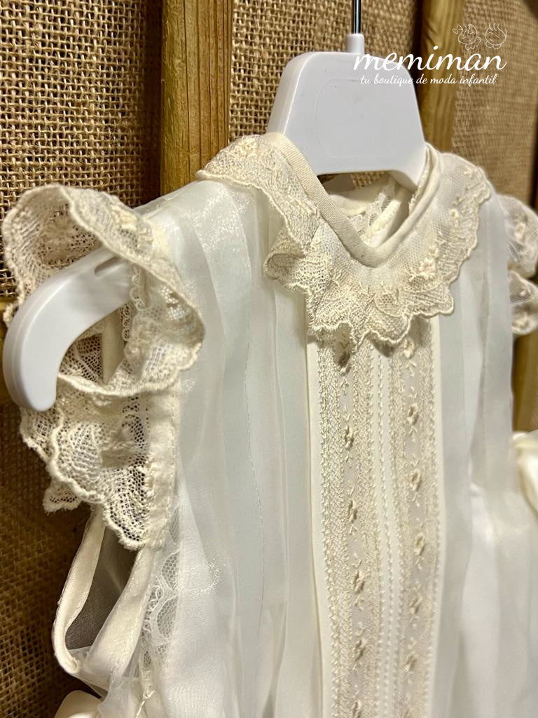 438 Crystal mantilla with hood