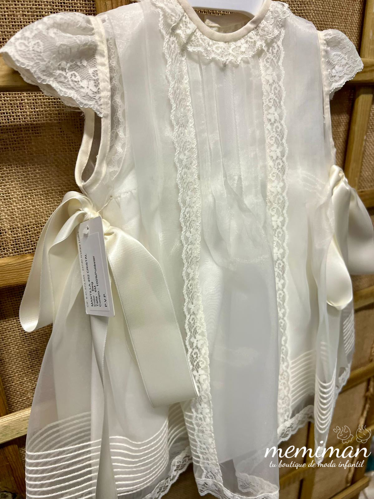 452 Mantilla in cristallo con cappottina