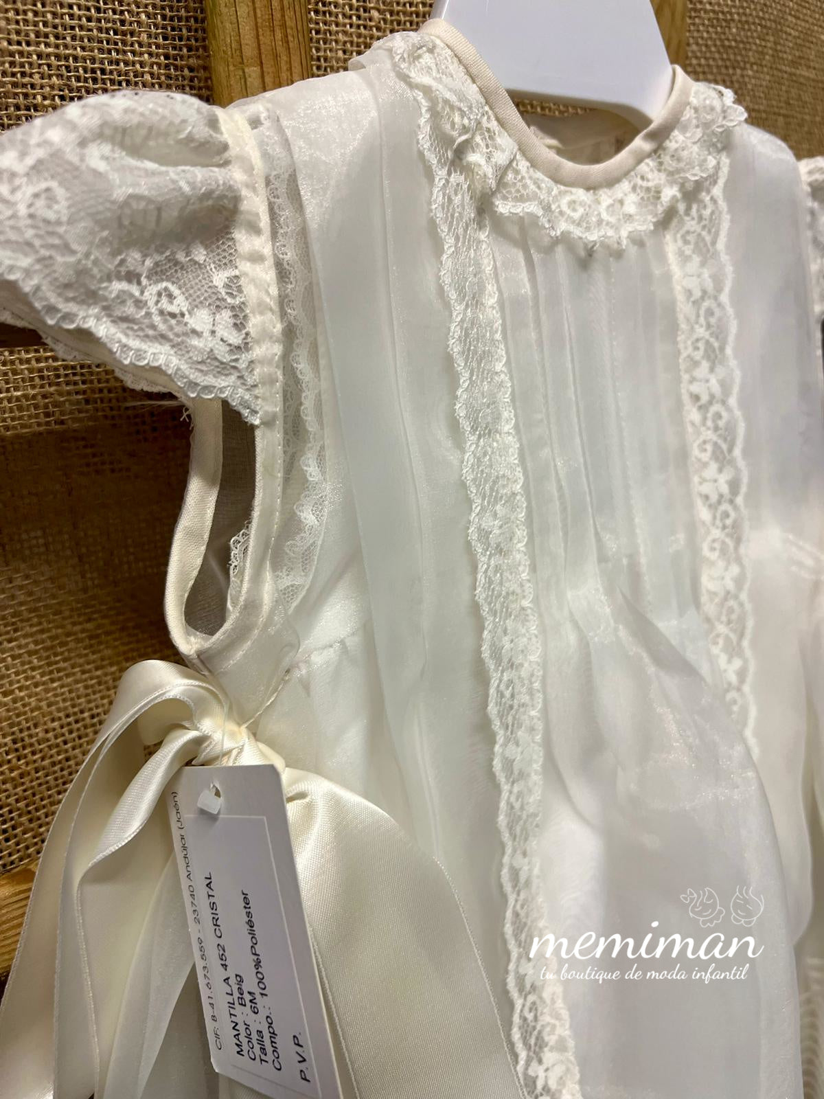 452 Mantilla in cristallo con cappottina