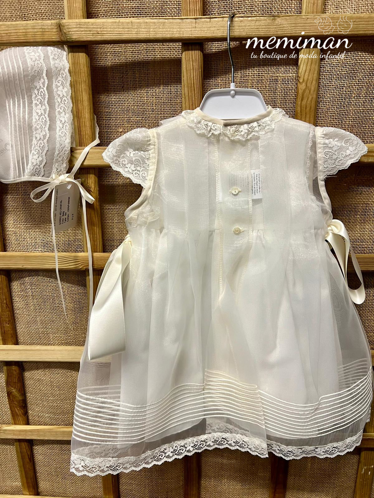 452 Crystal mantilla with hood