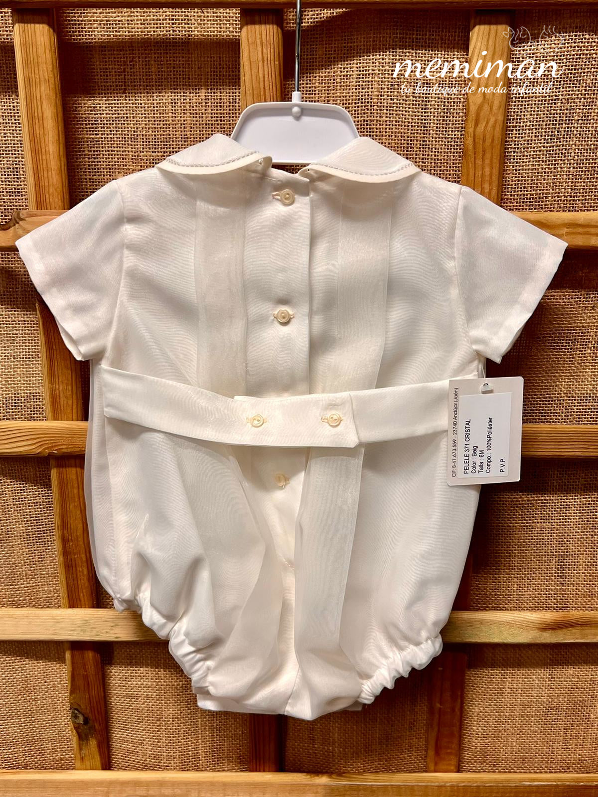 371 Pelele Cristal Bautizo