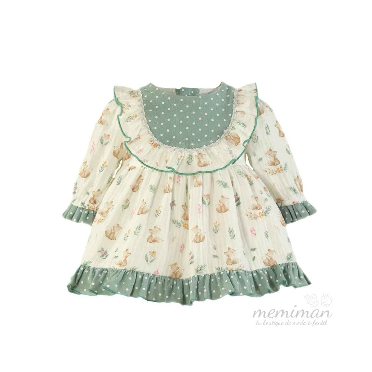 34-0045-V Vestido bebé estampado