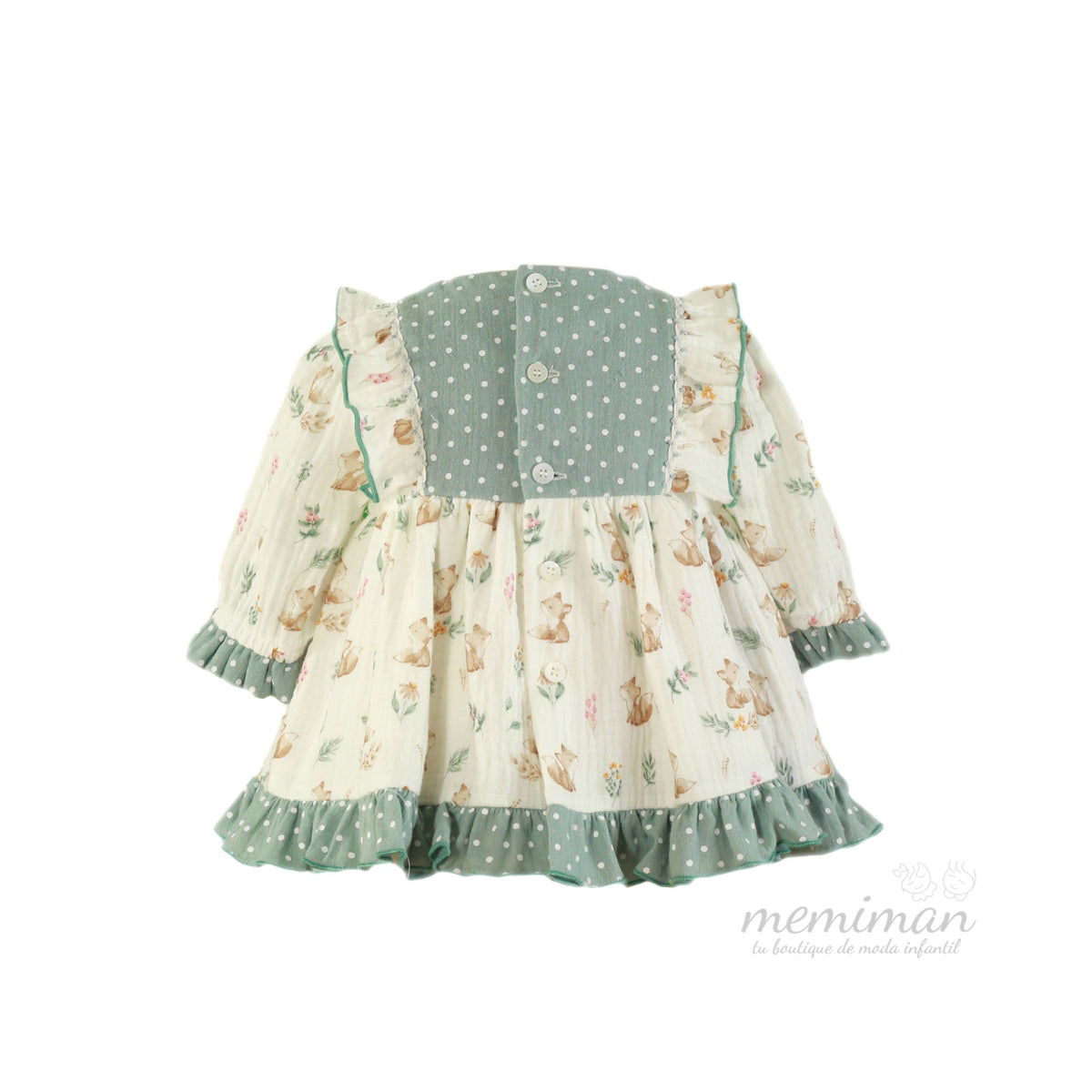 34-0045-V Vestido bebé estampado