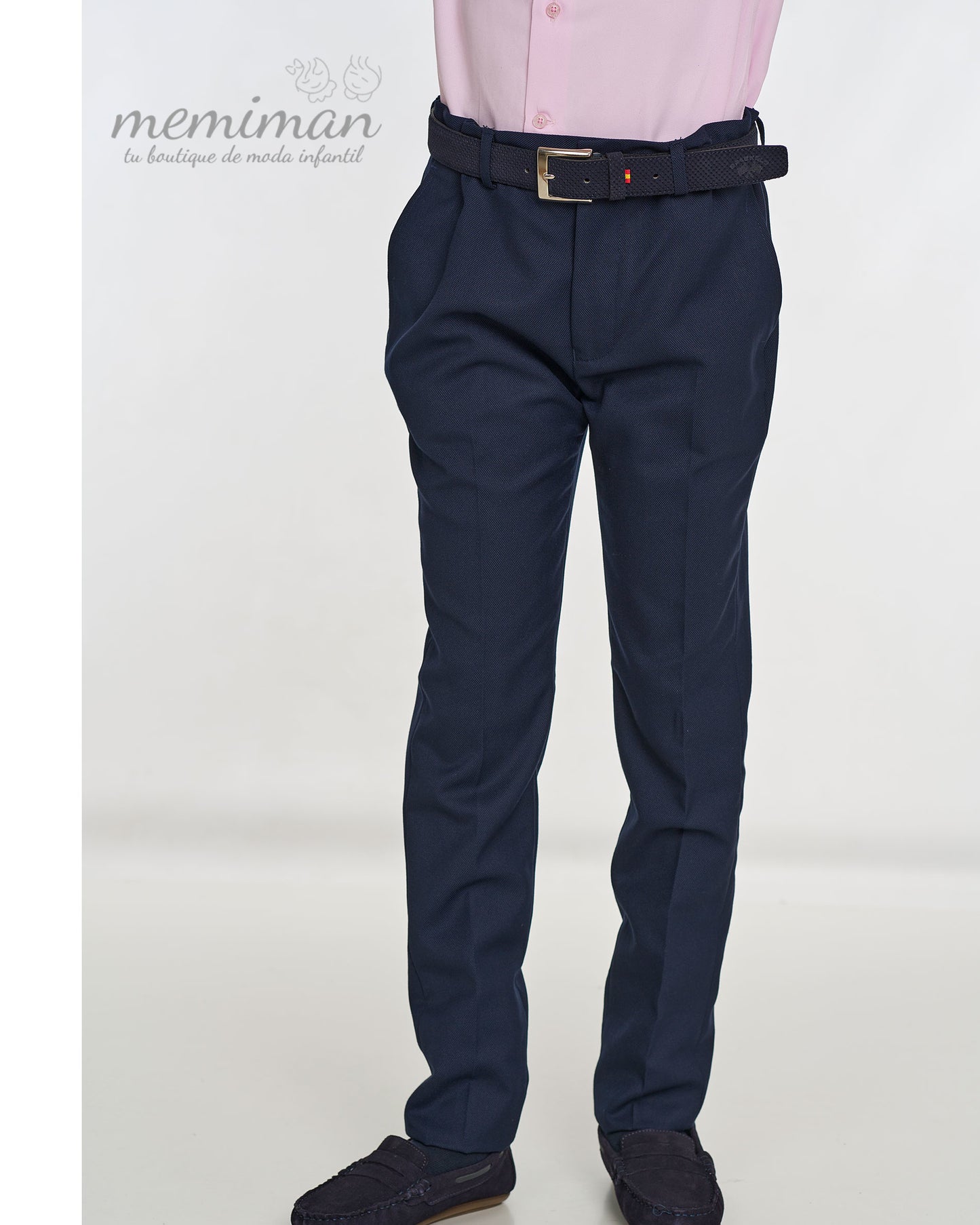 4877 Pantalón Traje Nido de Abeja