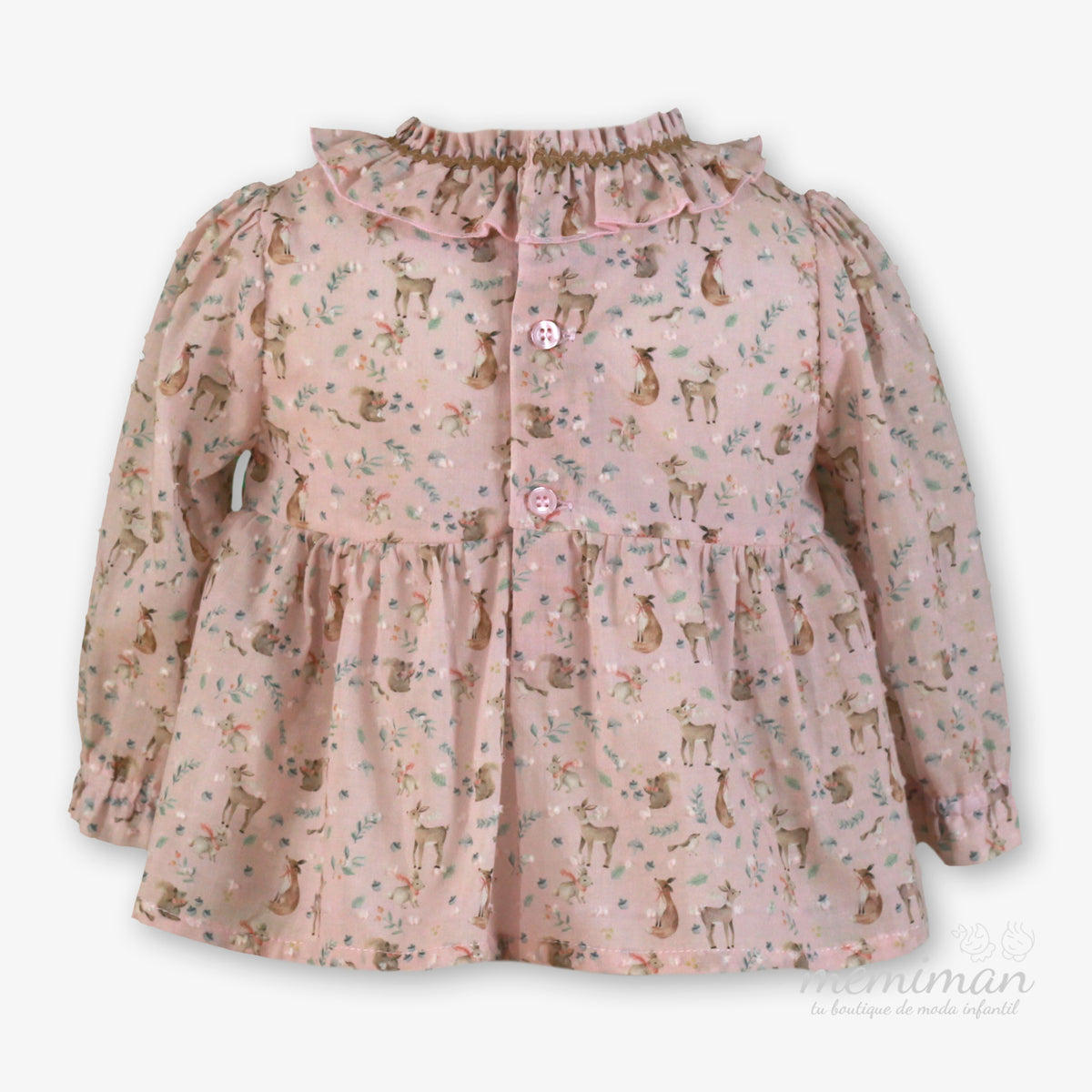 38-0516-2 Blusa neonata stampata