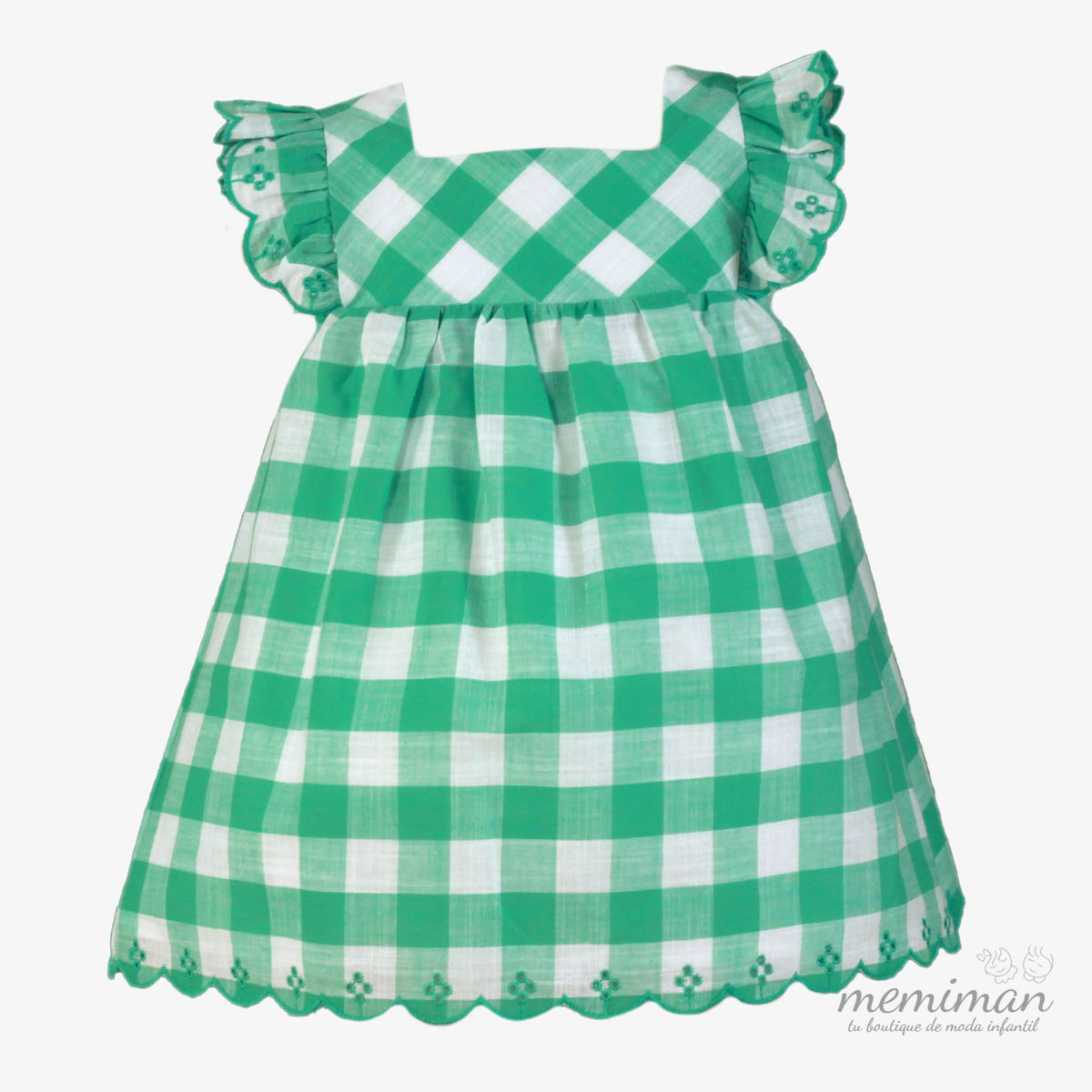 37-0528-V Vestido Bebé Axadrezado