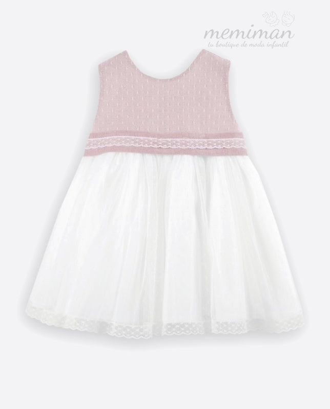 582105 Tüll- und Leinenkleid HOCHZEIT/FESTLICHKEITEN