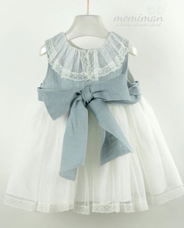 582105 Tüll- und Leinenkleid HOCHZEIT/FESTLICHKEITEN