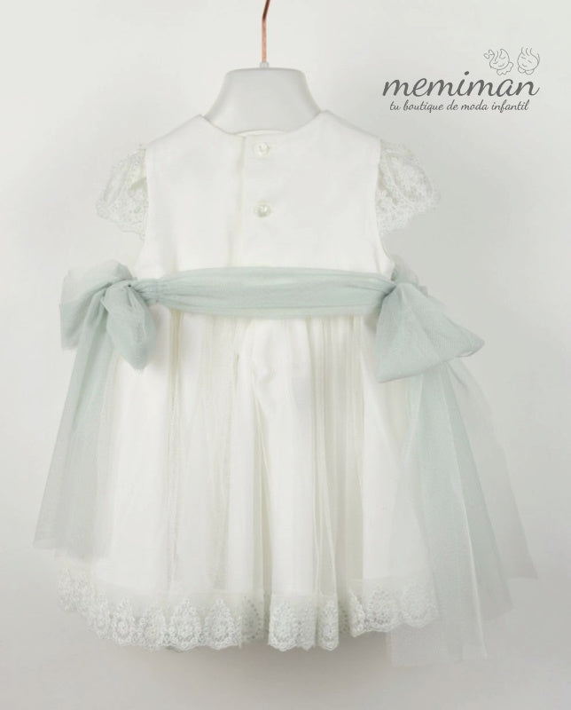 582107 Vestido bebé tul y puntillas ARRAS/CEREMONIA