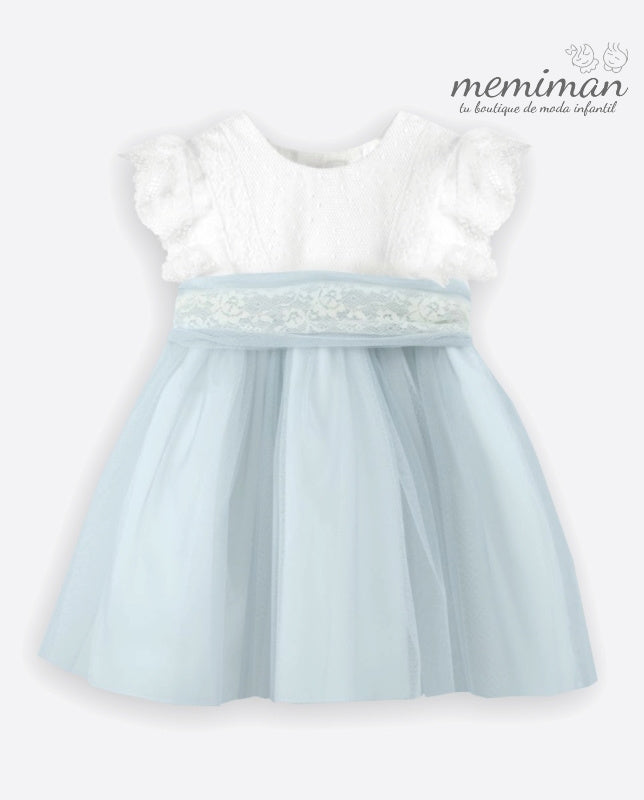 582108 Abito bambina tulle CERIMONIA