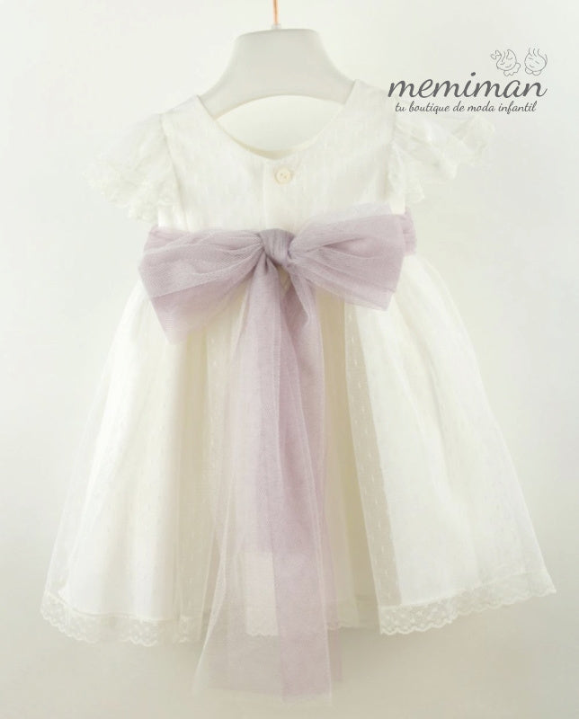 582111 Vestido bebé tul plumeti ARRAS/CEREMONIA