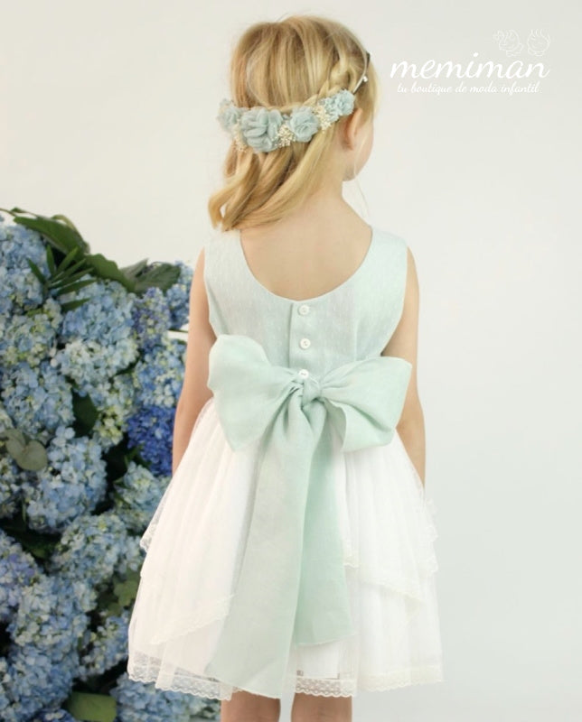 582405 Tulle and linen dress ARRAS/CEREMONY