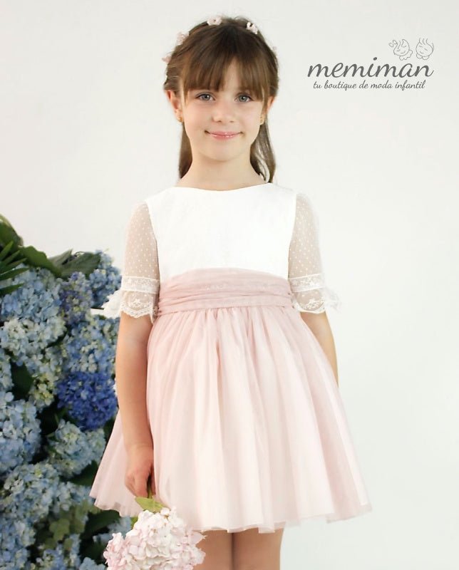 582408MF Vestido de tule plumeti ARRAS/CERIMÓNIA