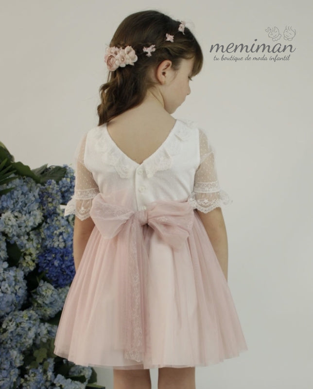 582408MF Vestido de tule plumeti ARRAS/CERIMÓNIA