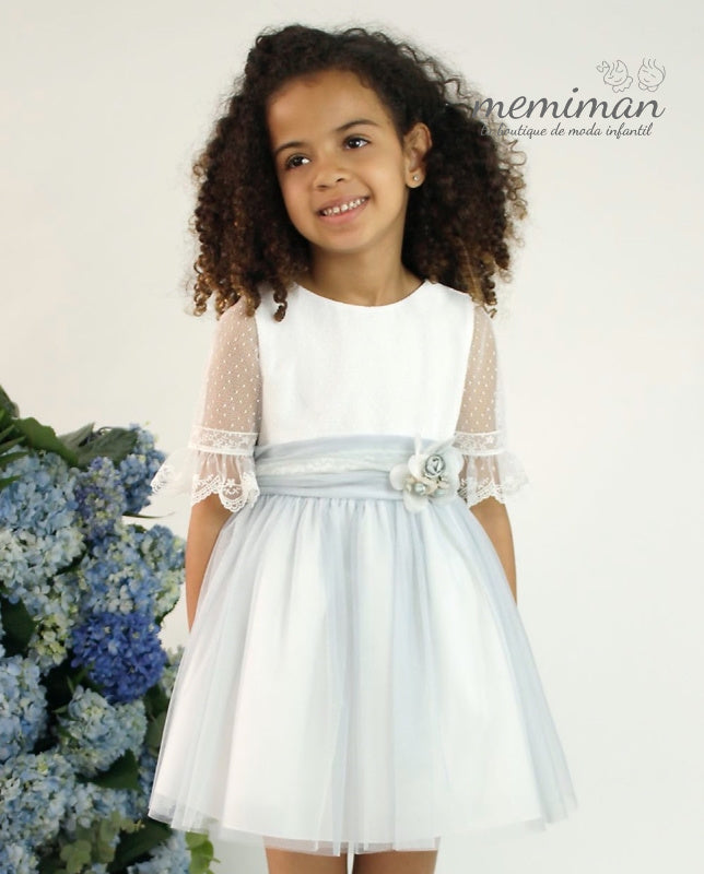 582408MF Vestido de tule plumeti ARRAS/CERIMÓNIA
