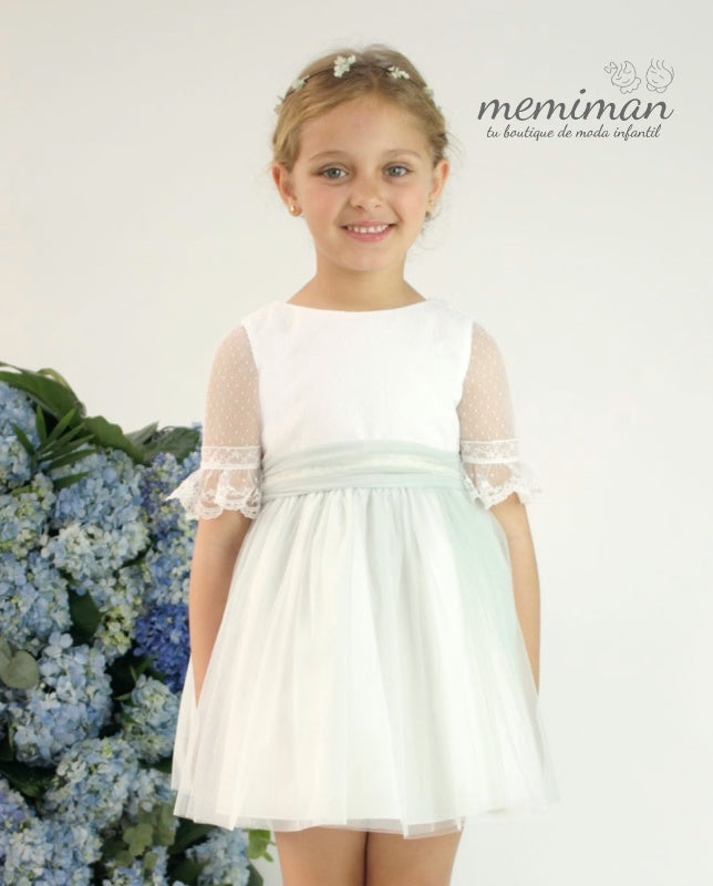 582408MF Vestido de tule plumeti ARRAS/CERIMÓNIA