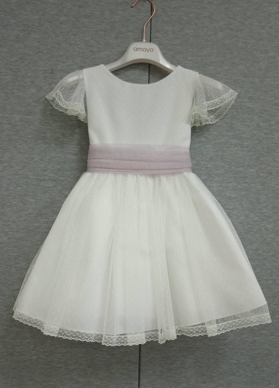 582411MC Robe enfant en tulle plumeti ARRAS/CEREMONY