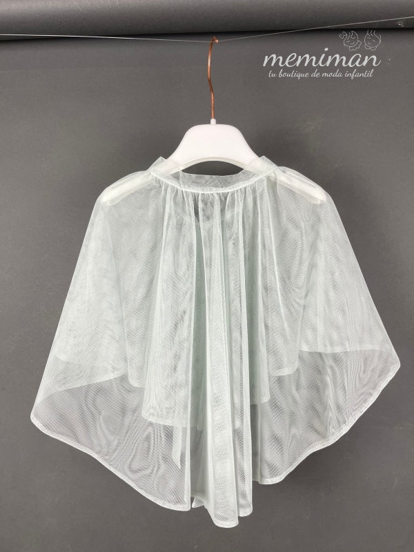 190450H Mantellina in tulle per bambina