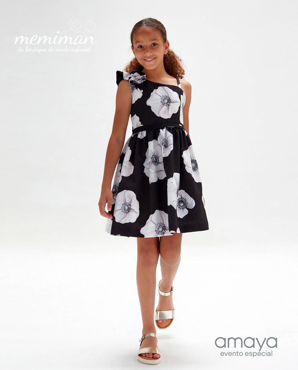 584614 Vestito junior a doppio tessuto