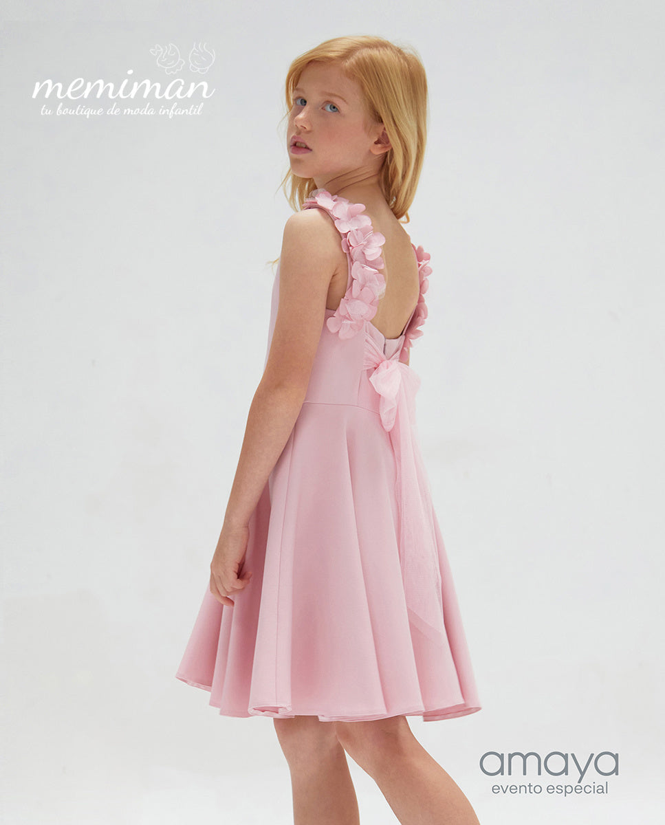 584621 Junior-Kleid aus doppellagigem Stoff