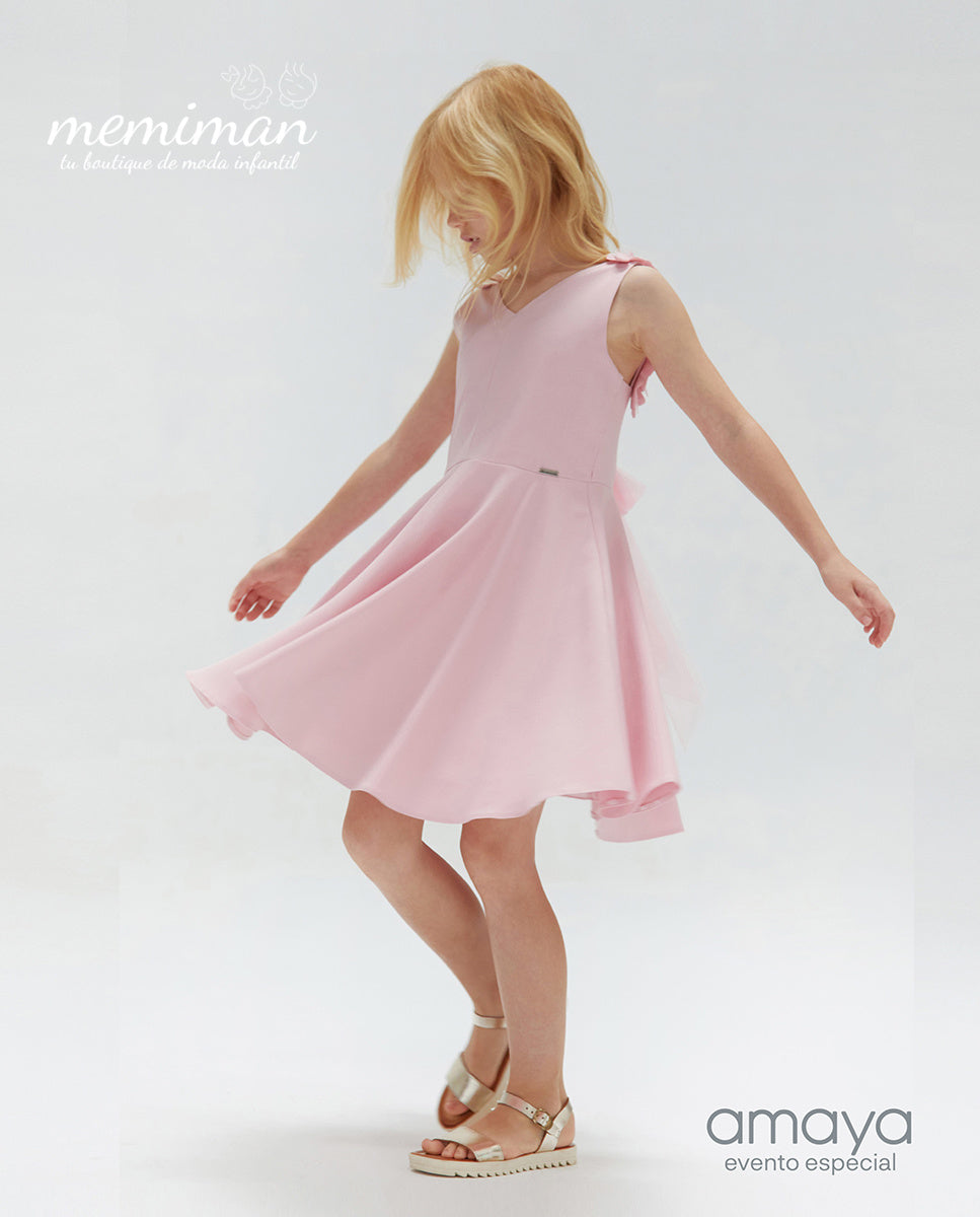 584621 Junior-Kleid aus doppellagigem Stoff