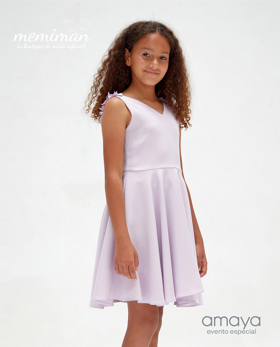 584621 Junior double-fabric dress