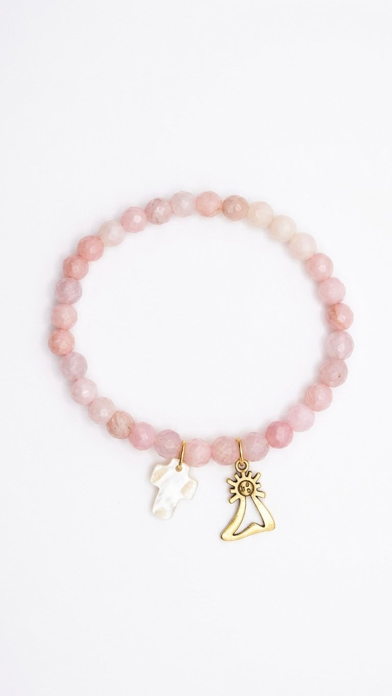 CRISTAL Pulsera bolas de cristal