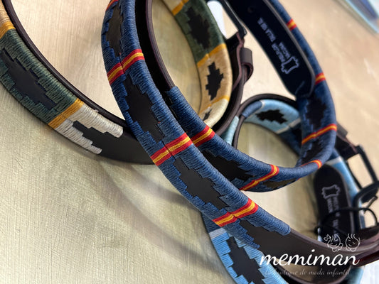 JP0050 Embroidered Leather Belt