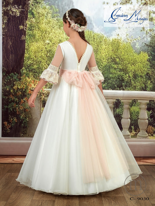 C9030 Vestido Comunión Capa