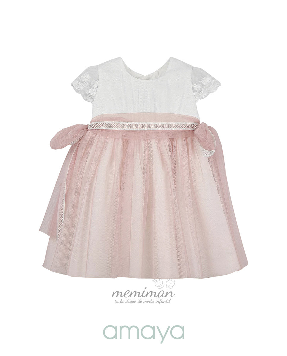 612101 Babykleid Tüll mit kleinen Ärmeln