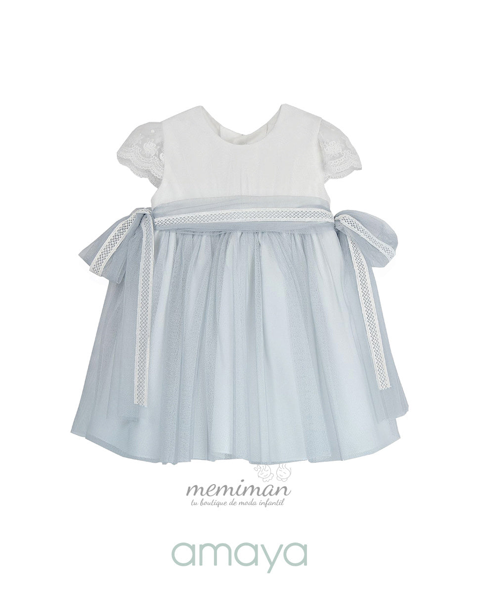 612101 Babykleid Tüll mit kleinen Ärmeln