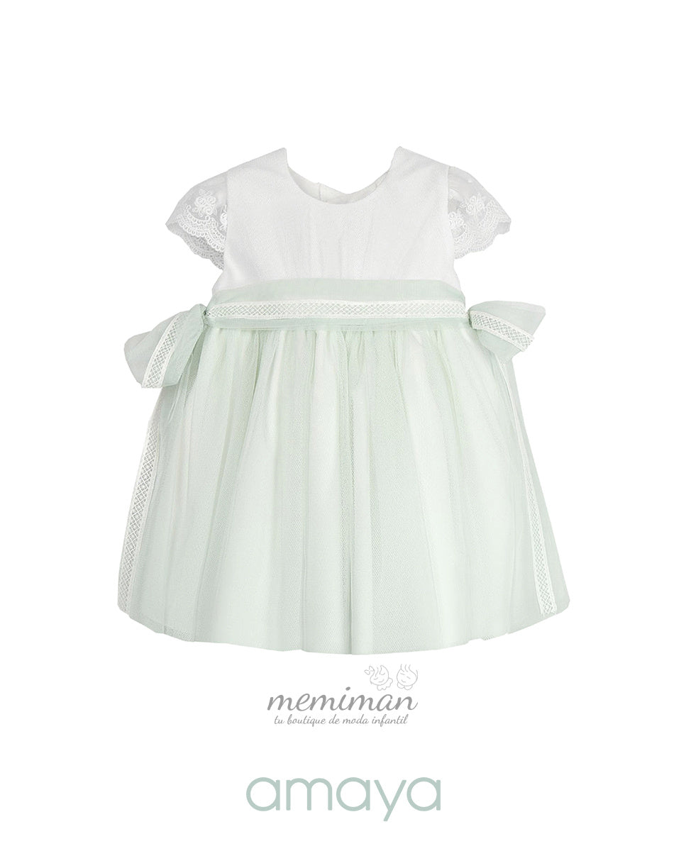 612101 Babykleid Tüll mit kleinen Ärmeln
