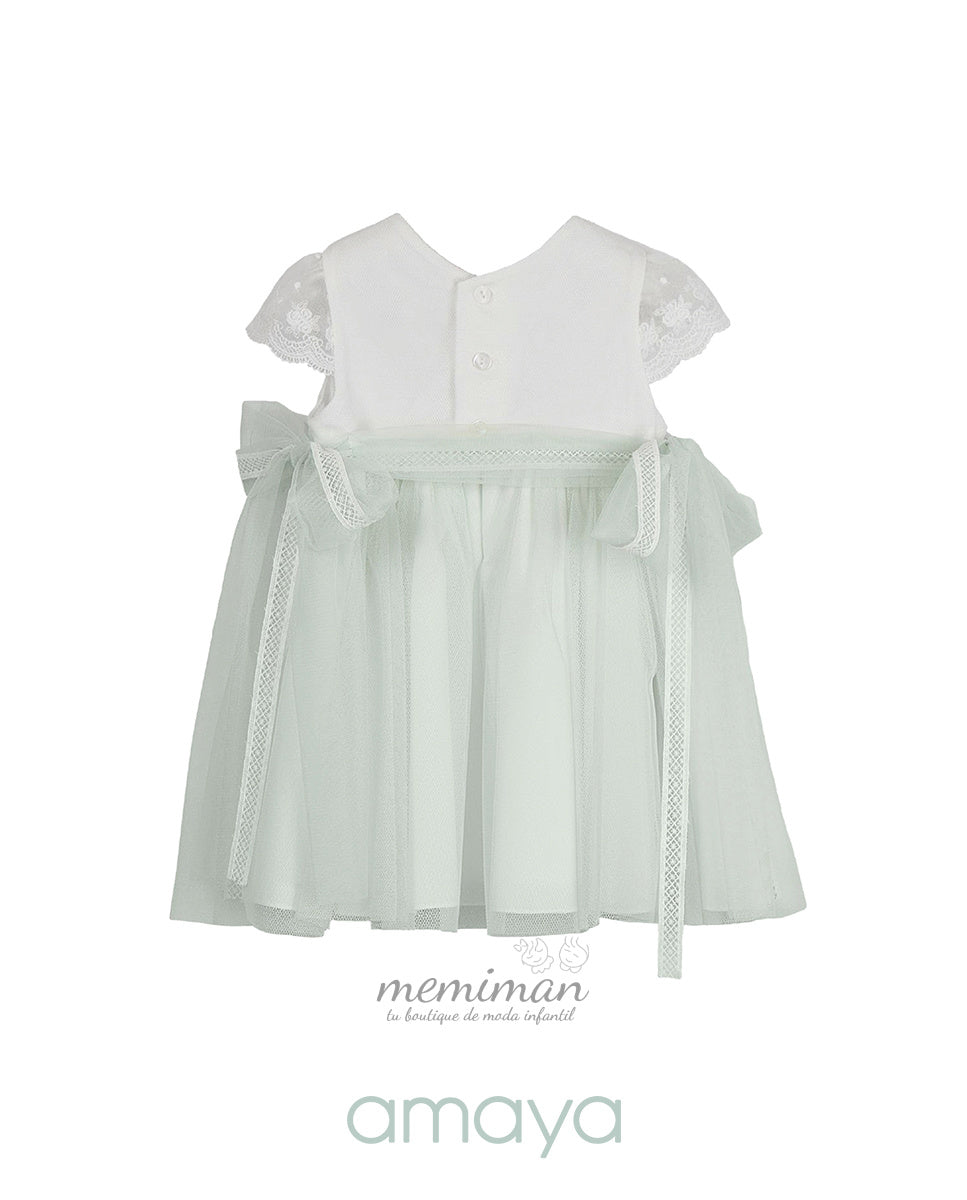 612101 Babykleid Tüll mit kleinen Ärmeln
