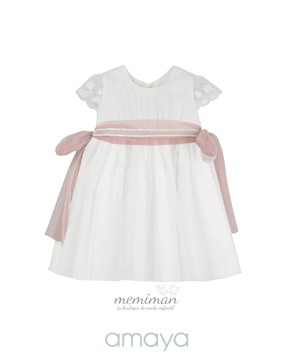 612101 Babykleid Tüll mit kleinen Ärmeln
