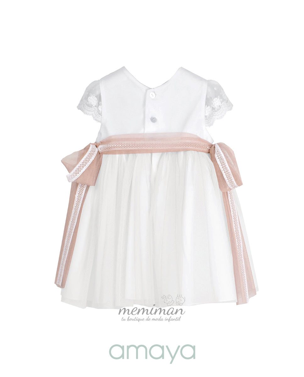 612101 Babykleid Tüll mit kleinen Ärmeln