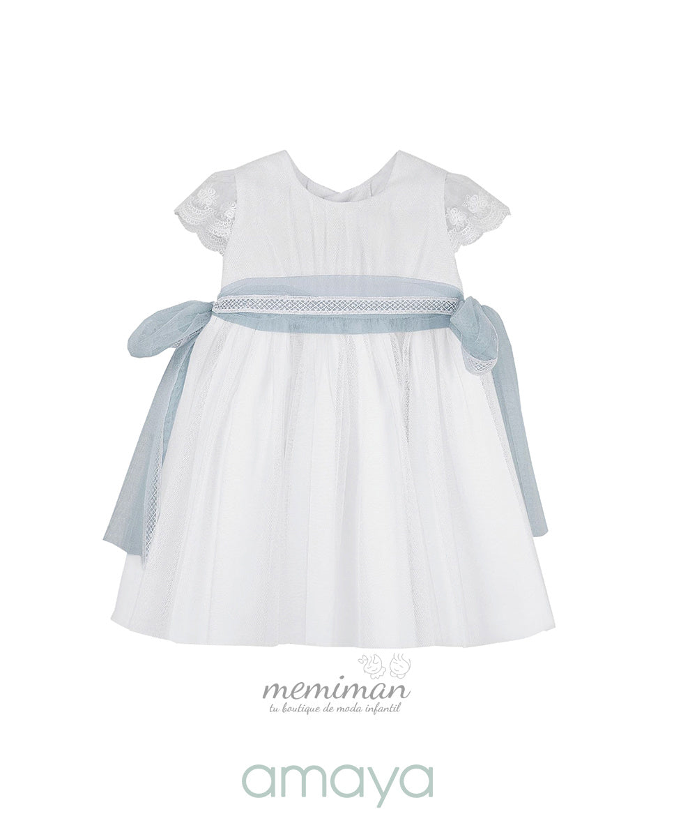 612101 Babykleid Tüll mit kleinen Ärmeln