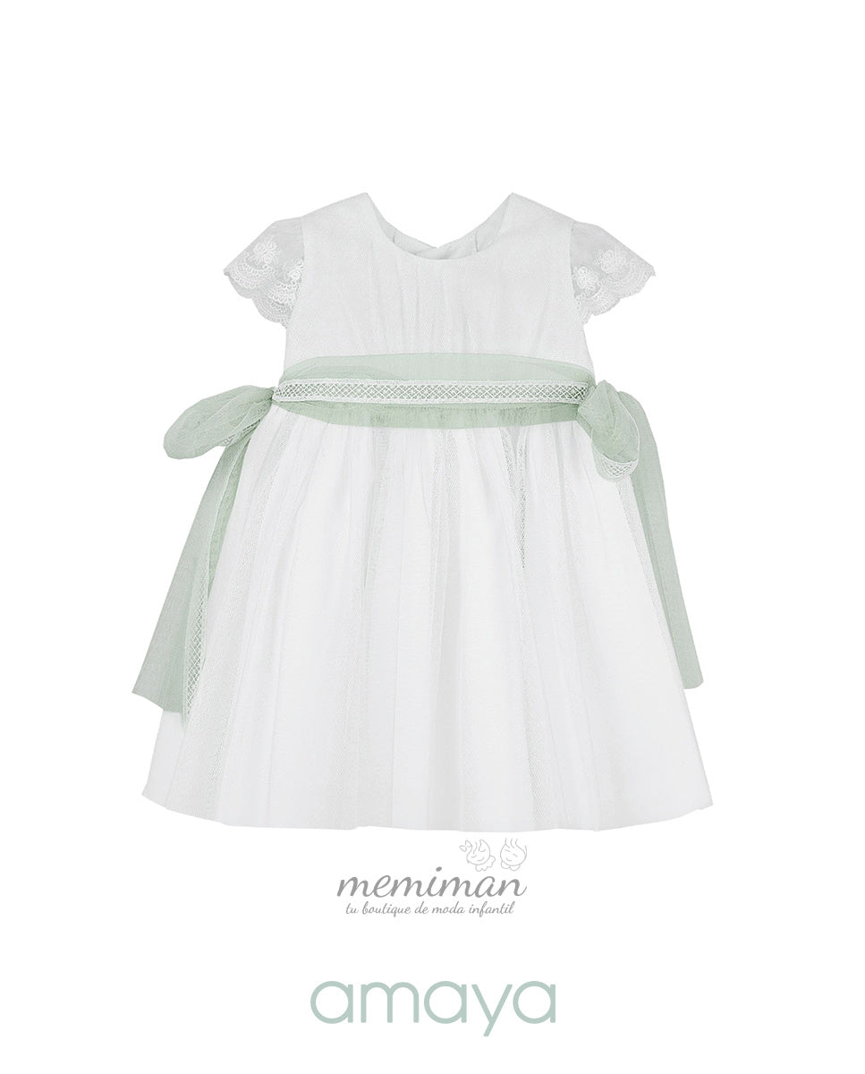 612101 Babykleid Tüll mit kleinen Ärmeln