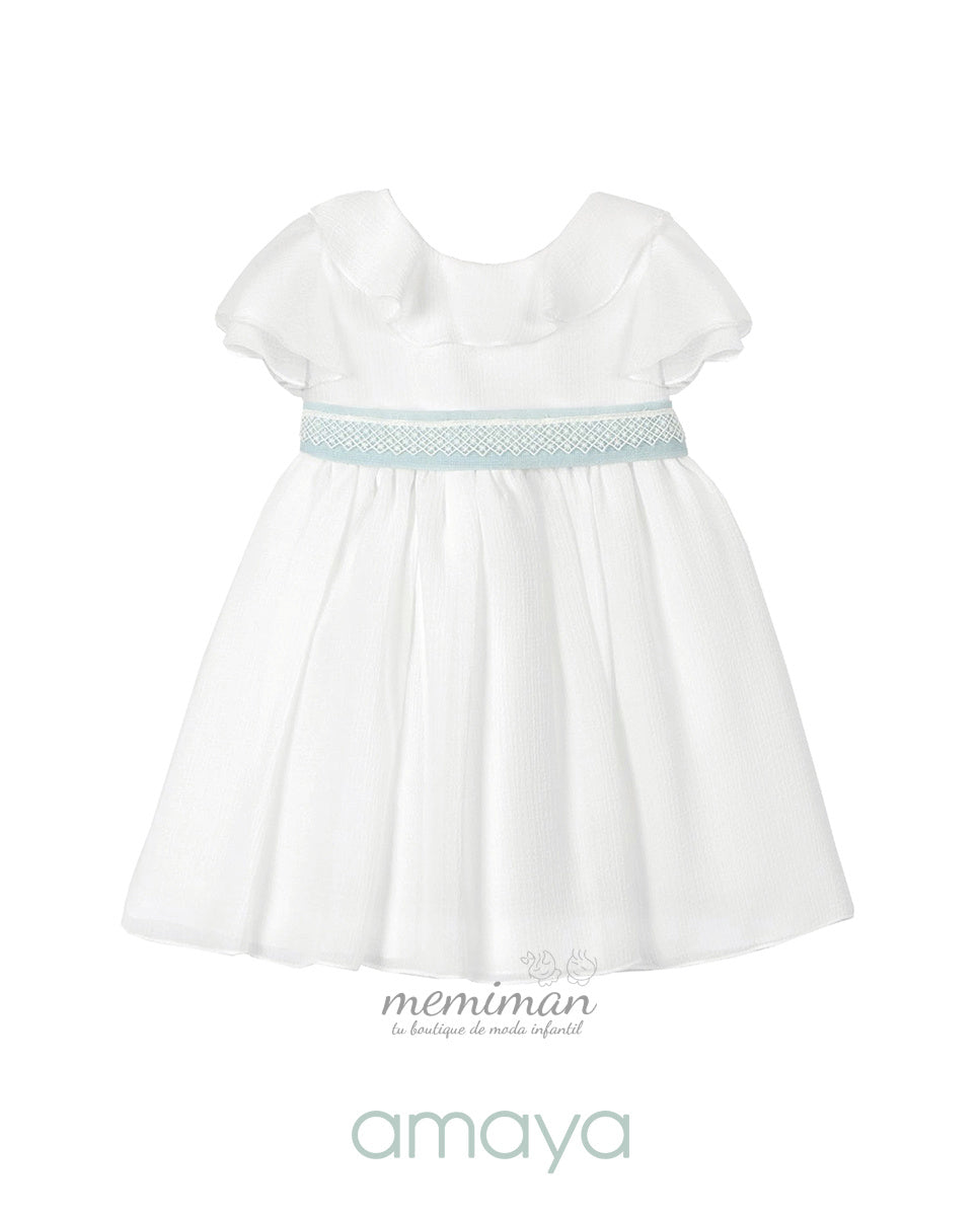 612108 Vestido Bebé Gaze Gofrada