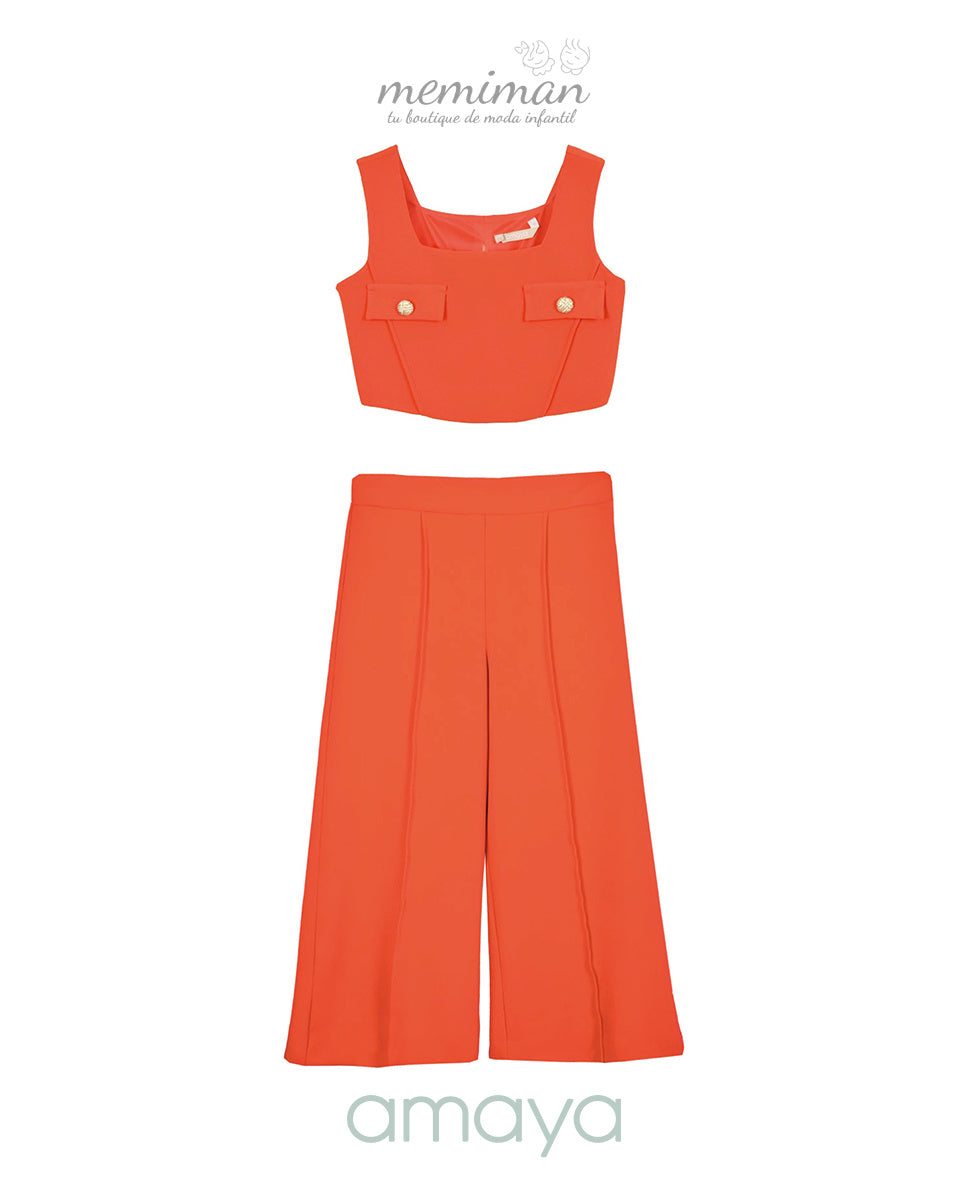 614661 Conjunto júnior crepe fino