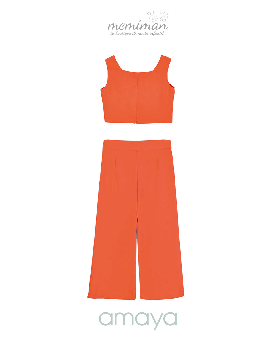 614661 Conjunto junior crepe fino